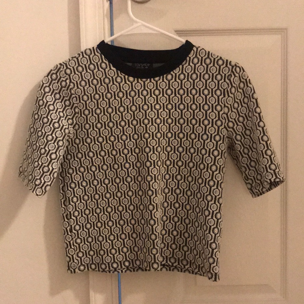 Topshop short sleeve sweater tank